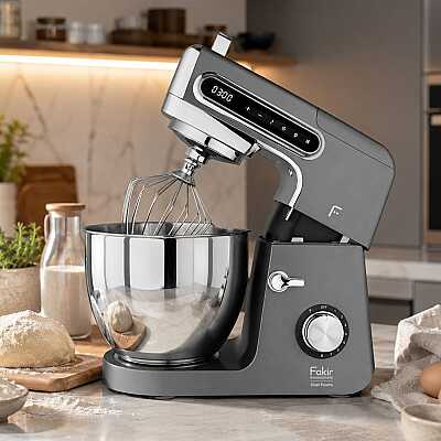 Chef Pastro Kitchen Machine & Stand Mixer Anthracite - Fakir