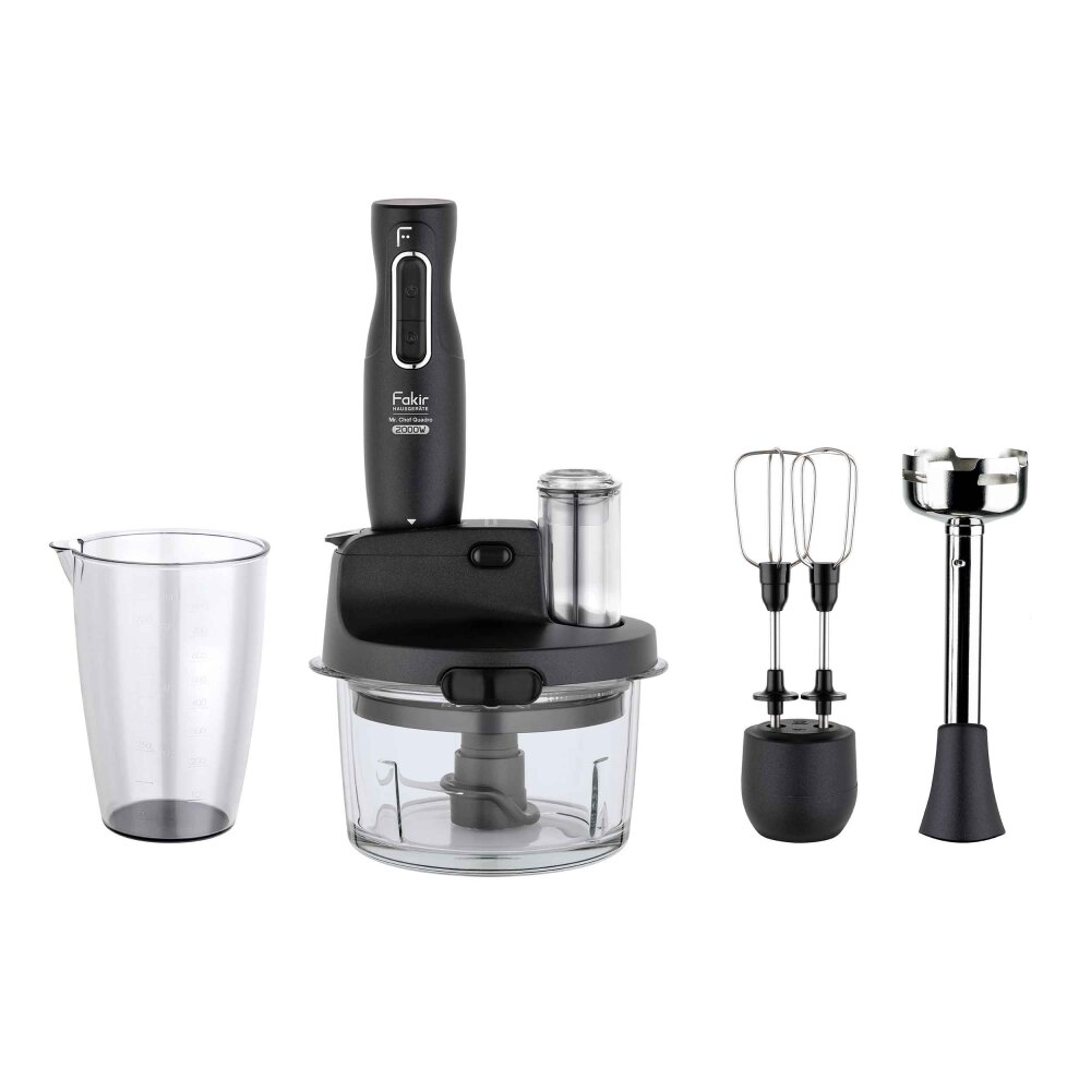 Mr. Chef Quadro 2000W with Glass Bowl Anthracite - 1