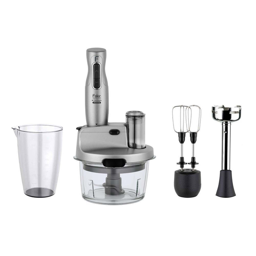 Mr. Chef Quadro 2000W with Glass Bowl Silver - 1