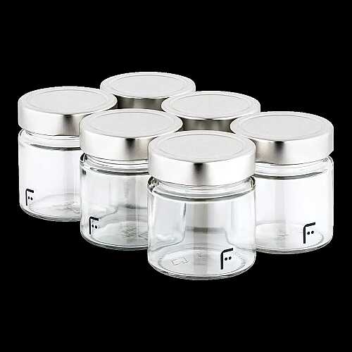 Pasteur Yogurt Maker 6-Piece Glass Jar Set - 4