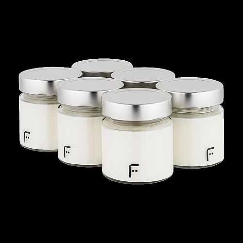 Pasteur Yogurt Maker 6-Piece Glass Jar Set - 5