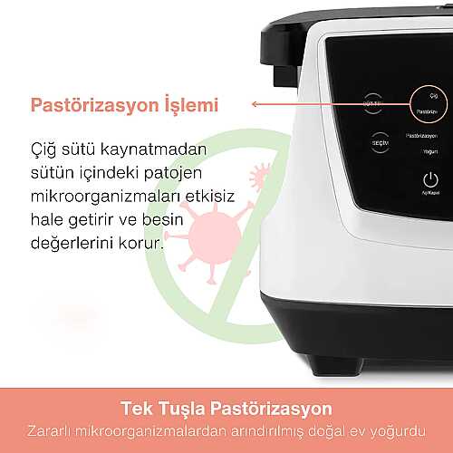 Pasteur Yogurt Maker for Raw Milk - 6
