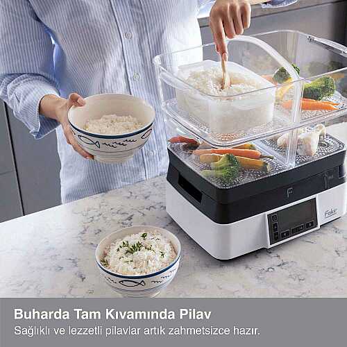 Premium Steam Steam Cooker with LCD Display - 5