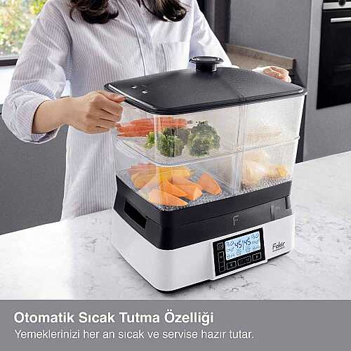 Premium Steam Steam Cooker with LCD Display - 6